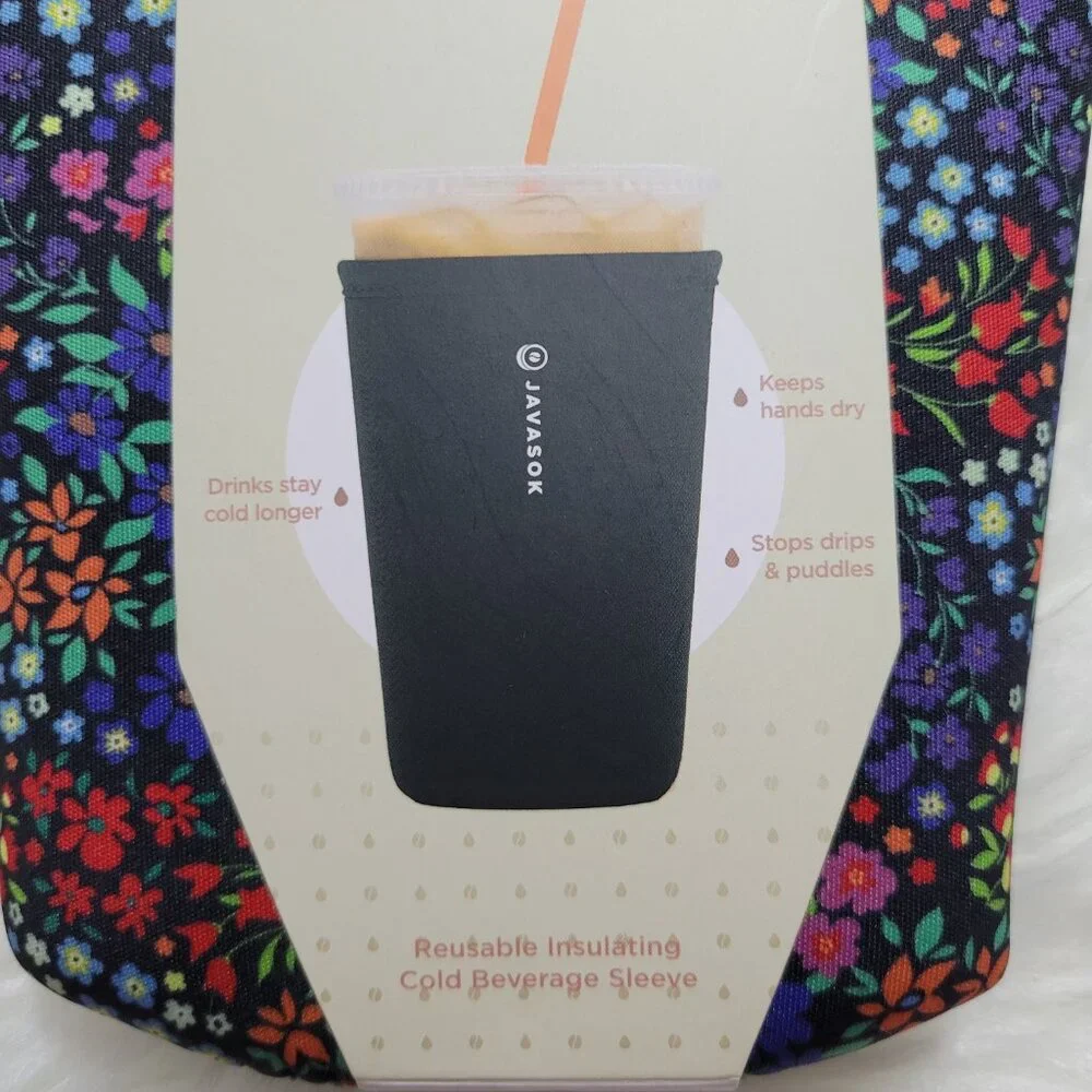 Java Sok Floral Drink Sleeve
